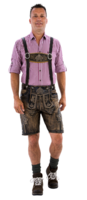Oktoberfest Lederhosen - Retro Look Wildleder - Kort Model Oktoberfest Lederhosen - Retro Look Wildleder - Kort Model
