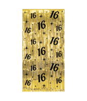 Deurgordijn Classy - 16 jaar - Zwart-Goud Deurgordijn Classy - 16 jaar - Zwart-Goud