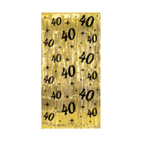 Deurgordijn Classy - 40 jaar - Zwart-Goud