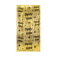 Deurgordijn Classy - Party Time - Zwart-Goud