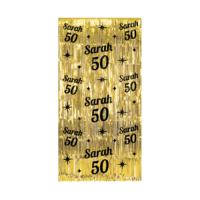 Deurgordijn Classy - Sarah 50 - Zwart-Goud