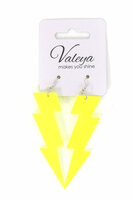 Oorbellen - Flash - Neon Geel Oorbellen - Flash - Neon Geel