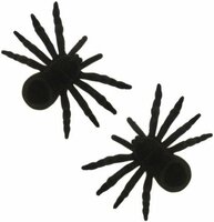 Spinnen Groot - Rubber - Zwart - 2 stuks