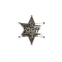 Sheriff Badge Ster - Cowboy Accessoire - Zilver Sheriff Badge Ster - Cowboy Accessoire - Zilver