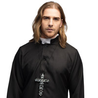 Kruis Priester - Monnik Ketting Zilver - Religie