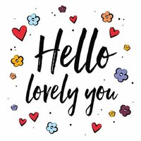 Wenskaart - Hello Lovely You - Met Envelop