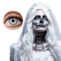 Lenzen Halloween - Kleurlenzen - Ghost Bride White-Black - Weeklenzen 