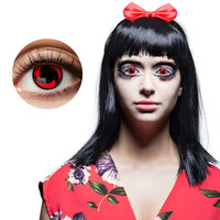 Lenzen Halloween - Kleurlenzen - Mangekyou Black-Red - Weeklenzen Lenzen Halloween - Kleurlenzen - Mangekyou Black-Red - Weeklenzen