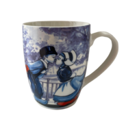 Souvenir Mok - Beker Kussend Paartje - Delftsblauw