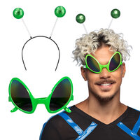 Alien Set Groen - Bril en Hoofdband Alien Set Groen - Bril en Hoofdband
