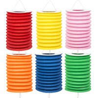 Lampion Set - Gekleurd Assorti - 12 stuks