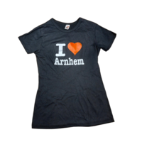 Tweede kans - Nieuw - T-shirt I Love Arnhem - Zwart - Dames - Maat S