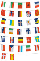 Vlaggenlijn Internationaal - 9 meter Vlaggenlijn Internationaal - 9 meter