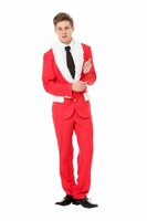 Kerst Kostuum Pak - Rood-Wit - Heren