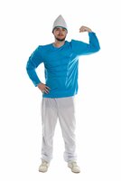 Gespierde Blauwe Smurf - Potige Smurf - Heren Gespierde Blauwe Smurf - Potige Smurf - Heren