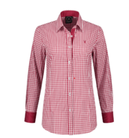 Oktoberfest - Blouse Rood-Wit - Hertenborduurwerk - Dames