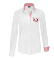 Oktoberfest - Blouse Wit - Hertenborduurwerk - Dames