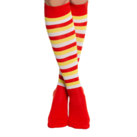 Kniekousen Katoen - Rood-Wit-Geel - Oeteldonk