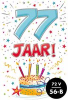 Verjaardagskaart - That Funny Age - 77 jaar - met Envelop Verjaardagskaart - That Funny Age - 77 jaar - met Envelop