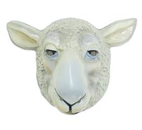 Dieren Masker - Schaap Wit - Plastic - Volwassenen
