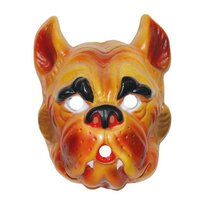Dieren Masker - Hond Bulldog - Plastic - Volwassenen