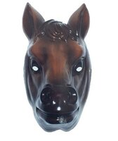Dieren Masker - Paard Bruin - Plastic - Volwassenen