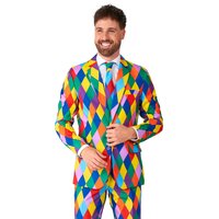 Suitmeister Kostuum - Harleclown 3 delig - Volwassenen Suitmeister Kostuum - Harleclown 3 delig - Volwassenen