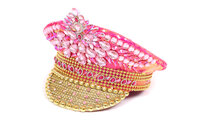 Pet Kapitein Roze Luxe Met Steentjes en Pailletten