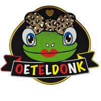 Embleem Rug Oeteldonk - Kikker met Panter Strik