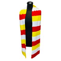 Sjaal Oeteldonk Gebreid - Rood-Wit-Geel - 200 cm