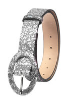 Riem Glitter Zilver - Disco Accessoire - Fout Feest Riem Glitter Zilver - Disco Accessoire - Fout Feest