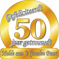 Huldeschild Getrouwd - 50 jaar