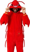Opposuits Kreeft Onesie - Red Lobster Dieren Jumpsuit - Volwassenen Opposuits Kreeft Onesie - Red Lobster Dieren Jumpsuit - Volwassenen