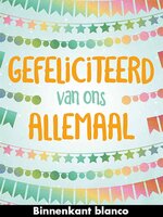 Verjaardagskaart XL - Gefeliciteerd Van Ons Allemaal - Met Envelop Verjaardagskaart XL - Gefeliciteerd Van Ons Allemaal - Met Envelop