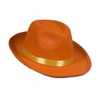Hoed Blues Brothers Vilt Oranje Hoed Blues Brothers Vilt Oranje