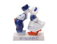 Kussend Paar Klein - Delfts Blauw - 5 cm