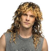 Heren Pruik - Rocker Keith - Lang Model met Krullen