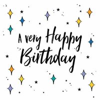 Wenskaart - A Very Happy Birthday - Met Envelop