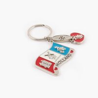 Sleutelhanger Souvenir - Vlag Holland - Zilver