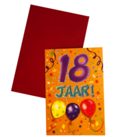 Verjaardagskaart - That Funny Age - 18 jaar C - met Envelop