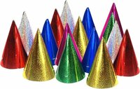 Feesthoedjes Holografisch - Gekleurd - 20 stuks