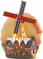 Koelkastmagneet - Magneet Holland - Molen Geel