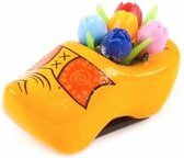 Koelkastmagneet - Magneet Holland - Klomp Tulpen - Boerengeel