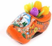 Koelkastmagneet - Magneet Holland - Klomp Tulpen - Oranje