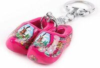 Sleutelhanger Souvenir - Klomp Dubbel - Fuchsia