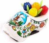 Koelkastmagneet - Magneet Holland - Klomp Tulpen - Wit