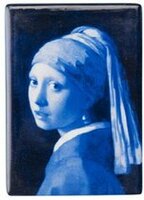Koelkastmagneet - Magneet Holland - Keramiek Delfts Blauw - Meisje met de Parel