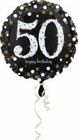 Folieballon 50 sparkling happy birthday Folieballon 50 sparkling happy birthday