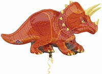 Folieballon - Dino Triceratops - 106 cm - Helium- en Luchtvulling Folieballon - Dino Triceratops - 106 cm - Helium- en Luchtvulling