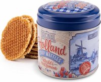Stroopwafel Blik Holland - Delfts Blauw - Rood - Inclusief Stroopwafels